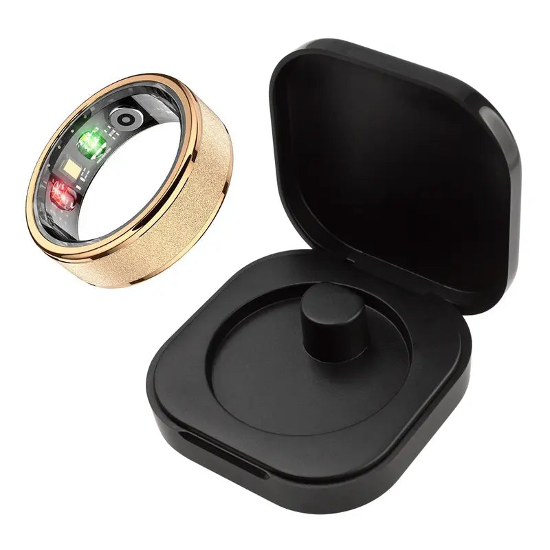 COLMI Ring 2 Classic round Smart Ring - IP68 Waterproof Digital Fitness Tracker, Men'S Health Device, Unique Cool Gifts for Him, Back to School Gadget
