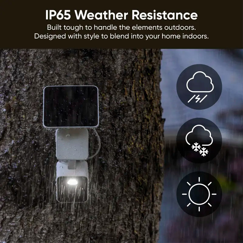 Wyze Solar Cam Pan 2K — Battery Solar Powered 2K HD WDR Security Camera W/ 360º X 70º Pan Tilt Zoom (PTZ), AI Motion Tracking, Color Night Vision, Wifi, IP65 Weather Resistance