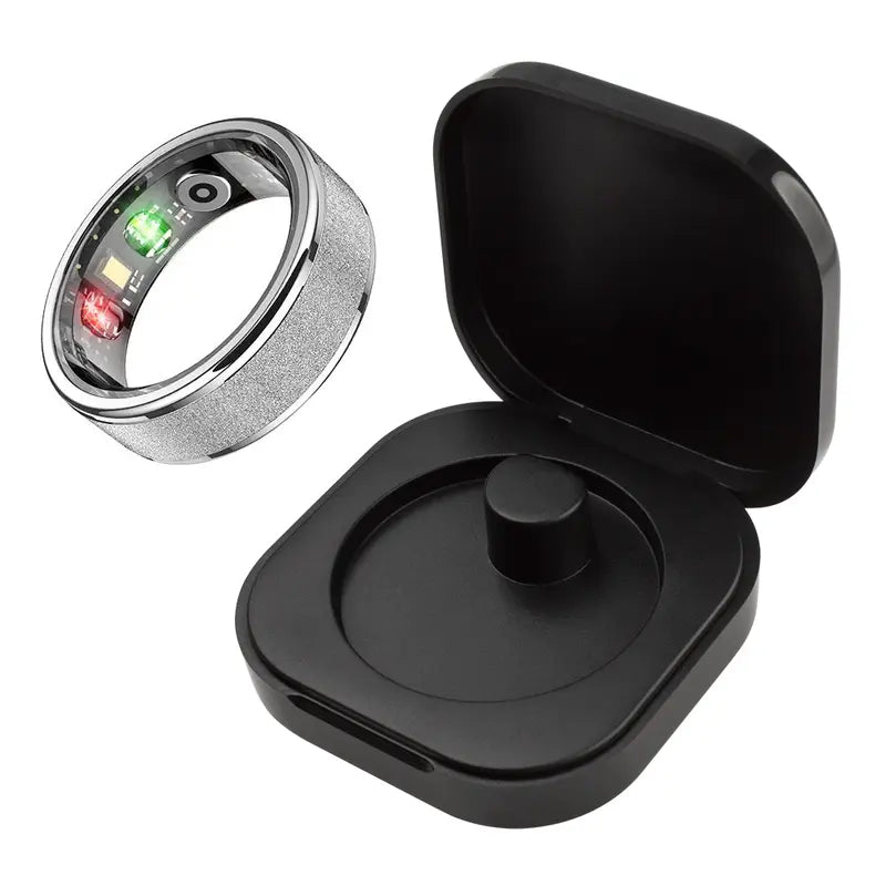 COLMI Ring 2 Classic round Smart Ring - IP68 Waterproof Digital Fitness Tracker, Men'S Health Device, Unique Cool Gifts for Him, Back to School Gadget