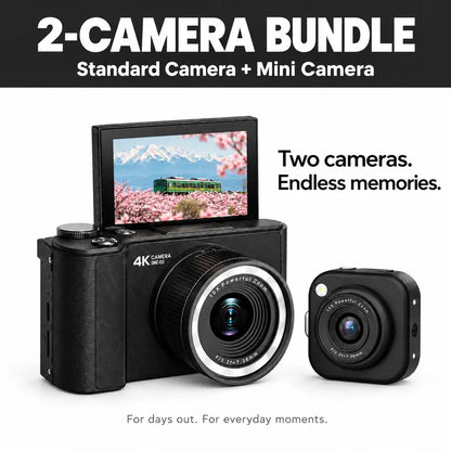 2026 Digital Camera for Photography, Foldable Screen Portable Vlogging Camera with 32GB SD Card, Wrist Strap, Self Timer, Smooth Video Vlogging Camera, Ideal Gift for Girls, Boys Teenagers, and Beginners, Birthday Christmas Back to School Gift for Her