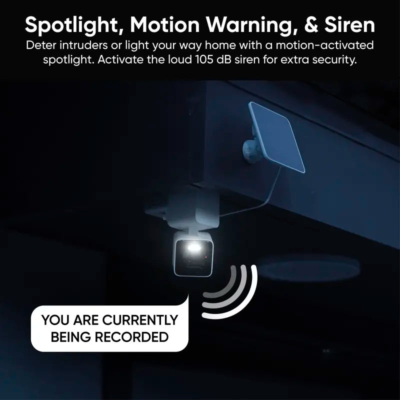Wyze Solar Cam Pan 2K — Battery Solar Powered 2K HD WDR Security Camera W/ 360º X 70º Pan Tilt Zoom (PTZ), AI Motion Tracking, Color Night Vision, Wifi, IP65 Weather Resistance