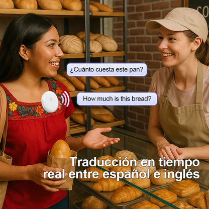 Portable Wireless Bluetooth Translator Pen - Stable Connection, Real-Time 165-Language Translation, Accent Adaptation, Spanish & English Practice Tool, Restaurant Scenario Helper, AI Language Tutor for All Ages