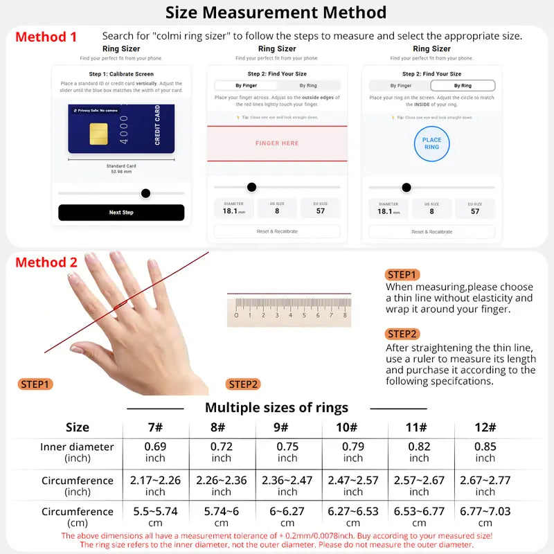 COLMI Ring 2 Classic round Smart Ring - IP68 Waterproof Digital Fitness Tracker, Men'S Health Device, Unique Cool Gifts for Him, Back to School Gadget