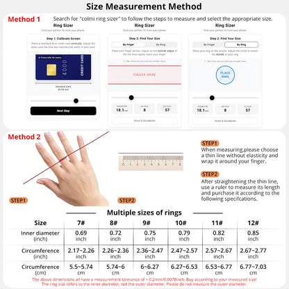 COLMI Ring 2 Classic round Smart Ring - IP68 Waterproof Digital Fitness Tracker, Men'S Health Device, Unique Cool Gifts for Him, Back to School Gadget
