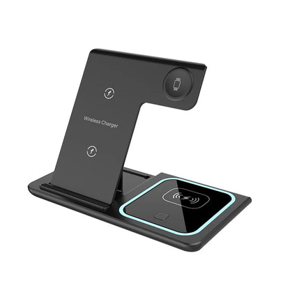 Wireless Foldable Charging Station For IPhone, Apple Watch, and Airpods Pro