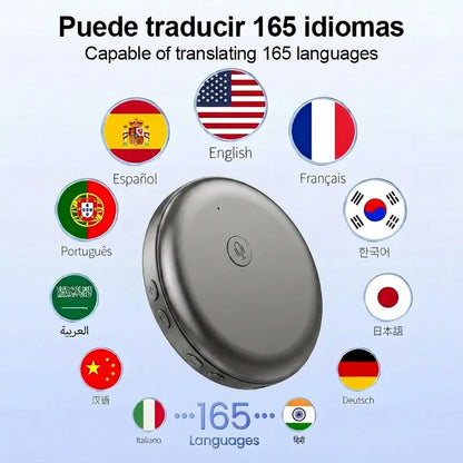 Portable Wireless Bluetooth Translator Pen - Stable Connection, Real-Time 165-Language Translation, Accent Adaptation, Spanish & English Practice Tool, Restaurant Scenario Helper, AI Language Tutor for All Ages