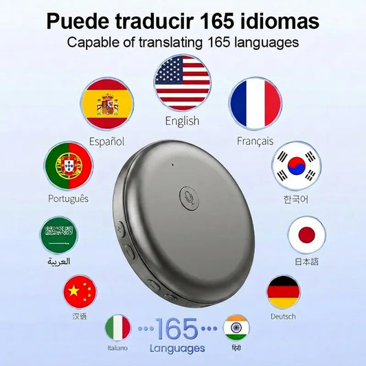 Portable Wireless Bluetooth Translator Pen - Stable Connection, Real-Time 165-Language Translation, Accent Adaptation, Spanish & English Practice Tool, Restaurant Scenario Helper, AI Language Tutor for All Ages