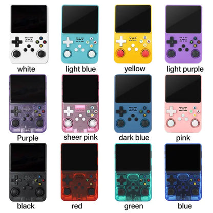 WUDS R36S Retro Video Handheld Console Linux System 3.5 in IPS Screen Built in 3000Mah Battery 32G+64G TF Card for Christmas, Thanksgiving, Holiday Gift,Back to School,Back to School Haul