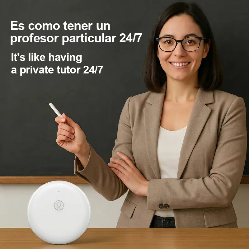 Portable Wireless Bluetooth Translator Pen - Stable Connection, Real-Time 165-Language Translation, Accent Adaptation, Spanish & English Practice Tool, Restaurant Scenario Helper, AI Language Tutor for All Ages