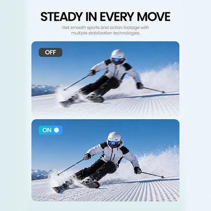 Xtra Edge Action Vlogging Camera - 1/1.3" Sensor, 4K Cinematic Recording, Hyper Stabilization, 52 Ft Waterproof, 3-Hour Battery, Universal Quick Mount, Protective Frame, Handheld Device for Content Creators, Adventure Photography