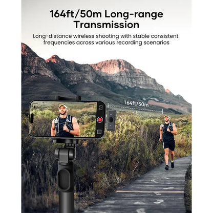 KUKIHO Wireless Lavalier Microphone with Charging Case - 5V, 8H Battery Life, Magnetic Snap-On Podcast Recording Mic for Iphone, Ipad, Android Smartphones (Vlogging Equipment)